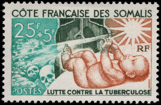 French Somali Coast 1965 Anti-TB fine unmounted mint.