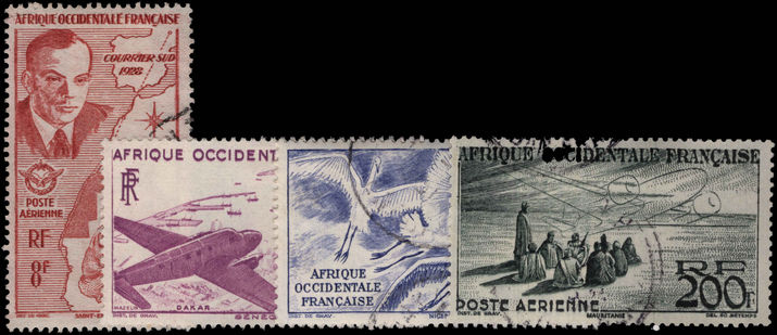 French West Africa 1947-58 Air set very fine used.