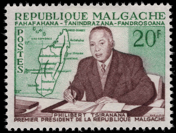 Malagasy 1960 Pres. Tsiranana unmounted mint.