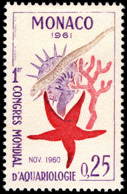 Monaco 1961 Aquariological Congress unmounted mint.