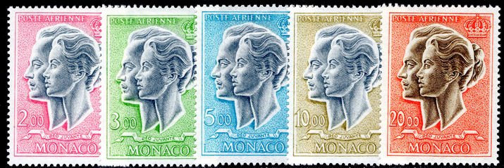 Monaco 1966-71 Prince Rainier & Princess Grace fine lightly mounted mint.