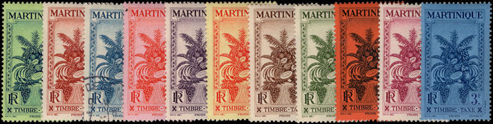 Martinique 1935 Postage Due set fine lightly mounted mint (20c fine used).