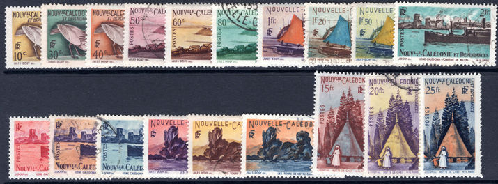 New Caledonia 1948 mixed lightly mounted mint and fine used.