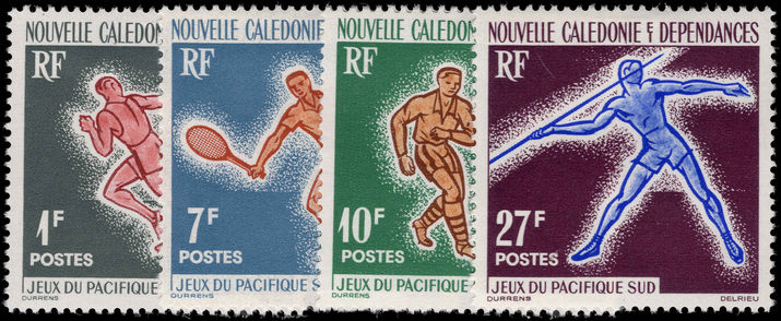 New Caledonia 1963 First South Pacific Games fine unmounted mint.