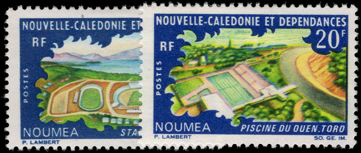 New Caledonia 1967 Sports Centres fine lightly mounted mint.