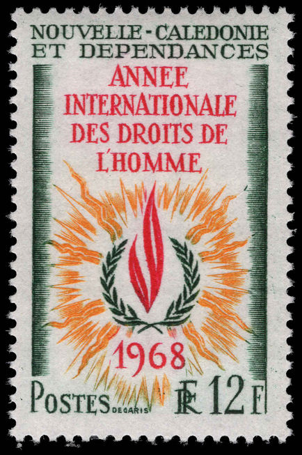 New Caledonia 1968 Human Rights unmounted mint.