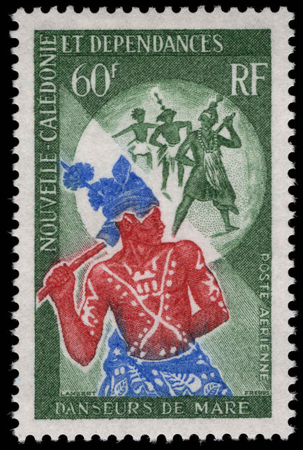 New Caledonia 1968 Dancers fine lightly mounted mint.
