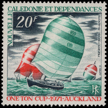 New Caledonia 1971 One ton yacht race fine lightly mounted mint.