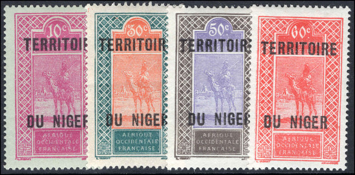 Niger 1925-26 new values set lightly mounted mint.