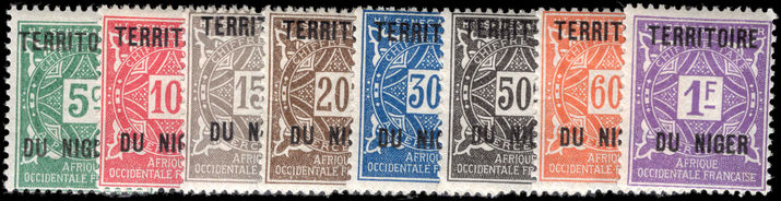 Niger 1921 Postage Due set lightly mounted mint.