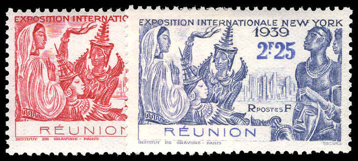 Reunion 1939 New York Worlds Fair lightly mounted mint.