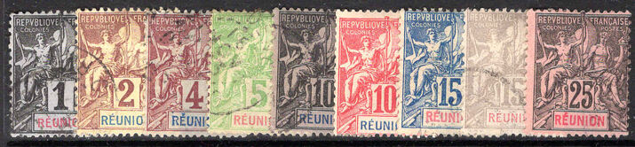Reunion 1892 and 1900 selection of values fine used.