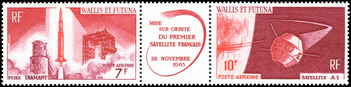 Wallis and Futuna 1966 Satellite lightly mounted mint.