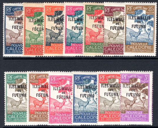 Wallis and Futuna 1930 Postage Due set lightly mounted mint.