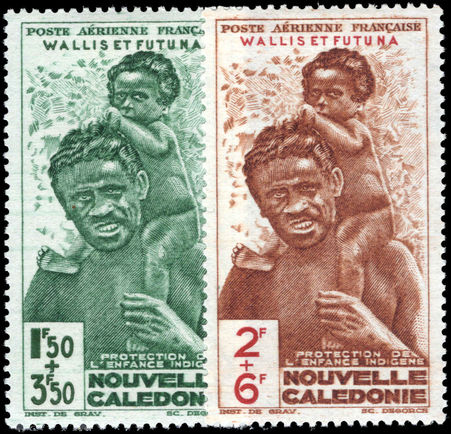 Wallis and Futuna 1942 Child Welfare lightly mounted mint.