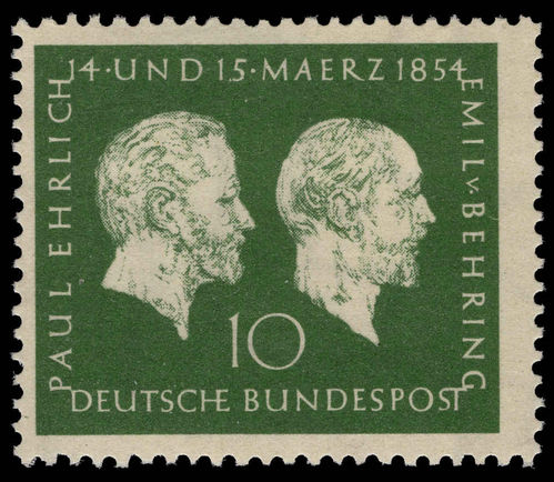 West Germany 1953 Ehrlich and Behring unmounted mint.