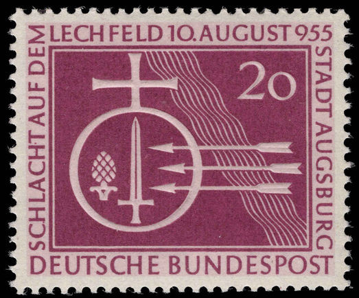 West Germany 1955 Battle of Lechfeld unmounted mint.