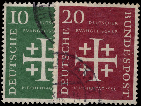West Germany 1956 Evangelical Church fine used.
