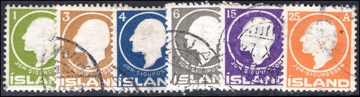 Iceland 1911 Sigurdsson set fine used