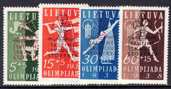 Lithuania 1938 Scouts and Guides unmounted mint.