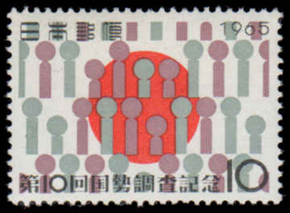 Japan 1965 10th National Census unmounted mint.