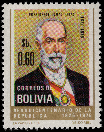Bolivia 1975 Pres. Thomas Frias unmounted mint.
