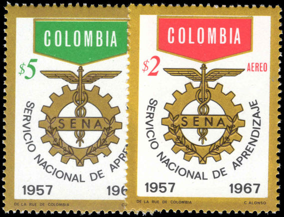 Colombia 1967 Apprentices unmounted mint.
