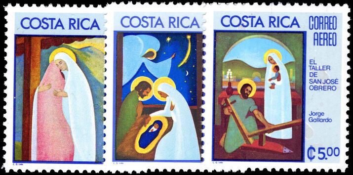 Costa Rica 1975 Christmas Art unmounted mint.
