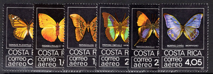 Costa Rica 1979 Butterflies unmounted mint.
