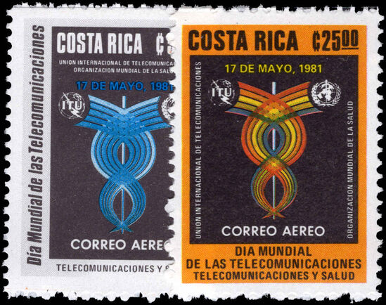 Costa Rica 1981 World Telecommunications Day unmounted mint.