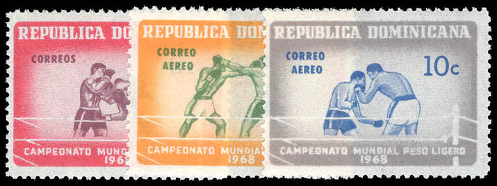 Dominican Republic 1968 World Lightweight Boxing unmounted mint.