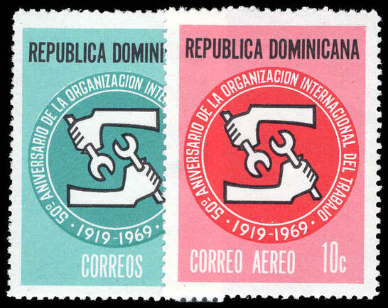 Dominican Republic 1969 50th Anniversary of ILO unmounted mint.