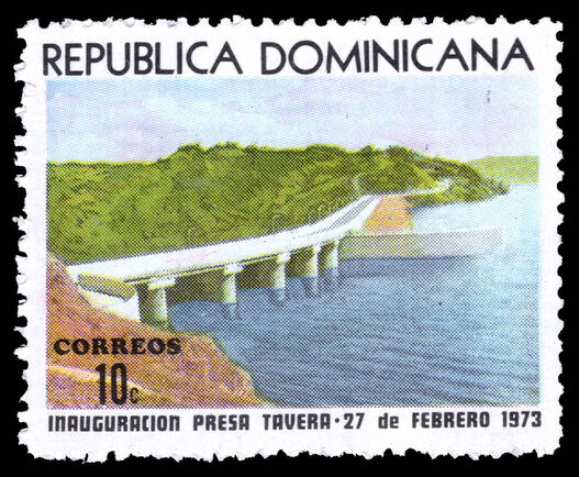 Dominican Republic 1973 Inauguration of Tavera Dam unmounted mint.