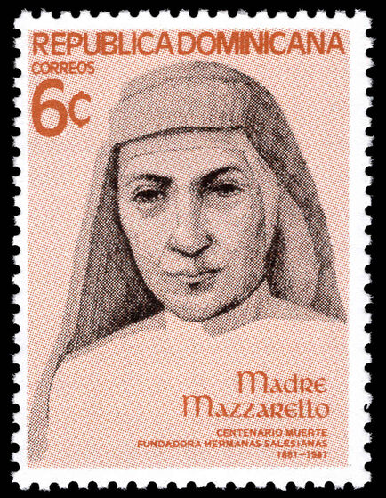 Dominican Republic 1981 Death Centenary of Mother Mazarello unmounted mint.