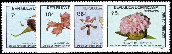 Dominican Republic 1981 Orchids unmounted mint.