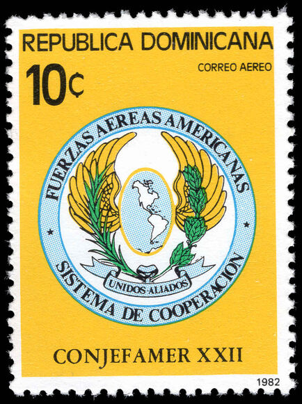 Dominican Republic 1982 22nd American Air Force's Commanders Conference unmounted mint.
