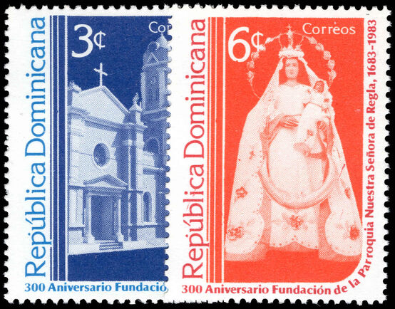 Dominican Republic 1983 300th Anniversary of Our Lady of Regla Church unmounted mint.