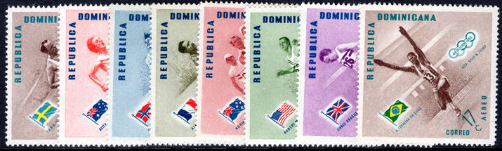 Dominican Republic 1957 Olympics set unmounted mint.