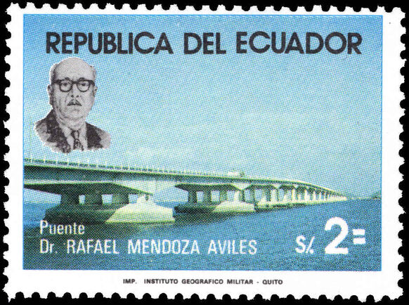 Ecuador 1981 Dr Rafael Mendoza Aviles Bridge unmounted mint.