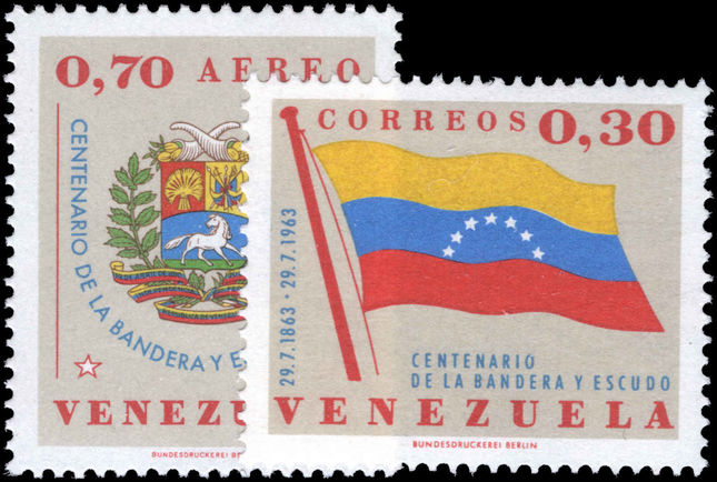 Venezuela 1963 Centenary of National Flag and Arms unmounted mint.