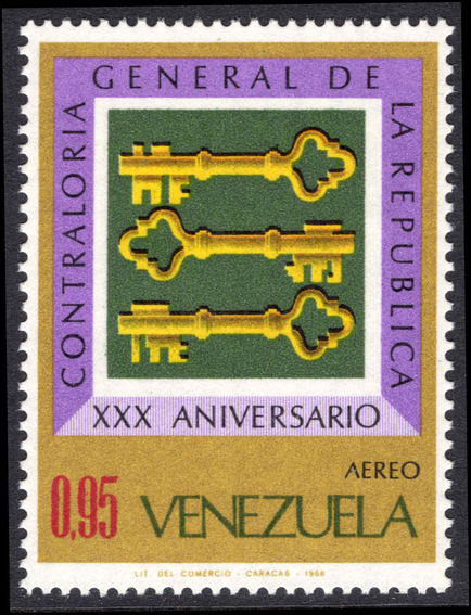Venezuela 1968 Controller-General unmounted mint.