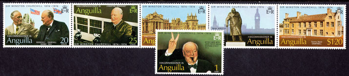 Anguilla 1974 Churchill (folded) unmounted mint.