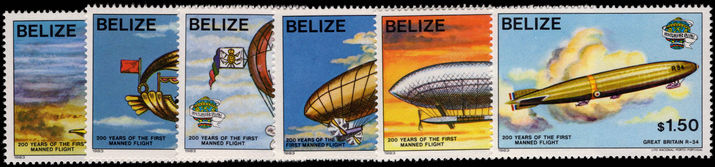 Belize 1983 Bicentenary of Manned Flight unmounted mint.