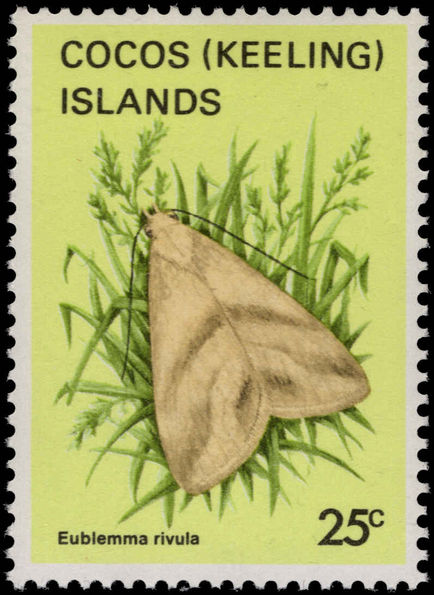 Cocos (Keeling) Islands 1983 25c Butterfly unmounted mint.