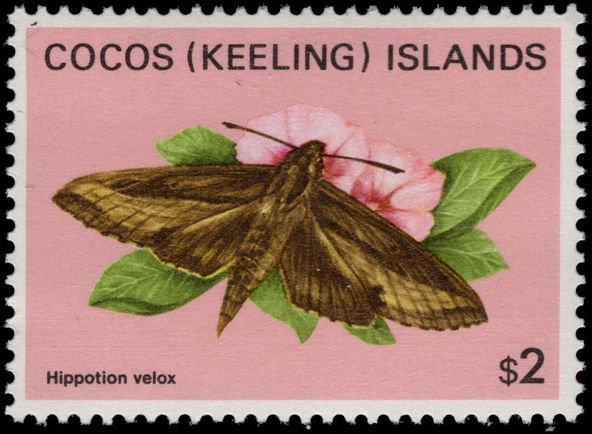 Cocos (Keeling) Islands 1983 $2 Butterfly unmounted mint.