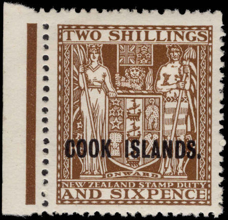 Cook Islands 1936-44 2s6d Cowan paper unmounted mint.