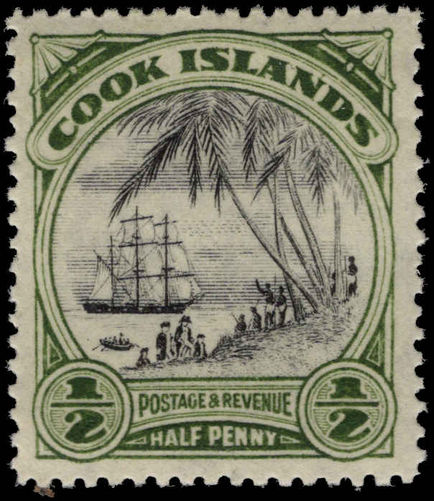 Cook Islands 1944-46 ½d Ship unmounted mint.