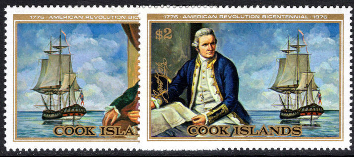 Cook Islands 1976 American Revolution unmounted mint.