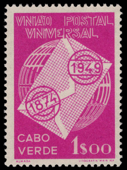Cape Verde 1949 UPU lightly mounted mint.