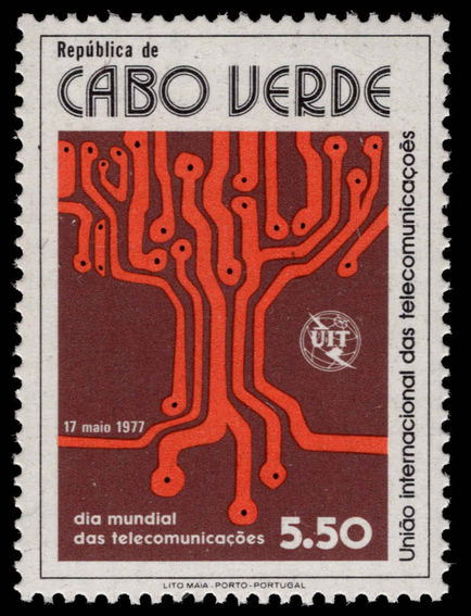 Cape Verde 1977 International Telecommunications Day unmounted mint.